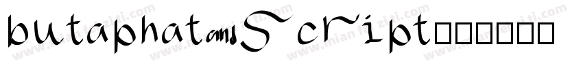 butaphat script字体转换